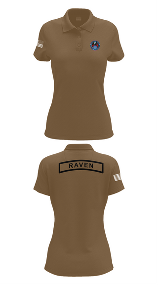 Womens Short Sleeve Performance Polo, Phoenix Raven Instrutor, , Teamtime, Team time, sublimation, custom sports apparel, team uniforms, spirit wear, spiritwear, sports uniforms, custom shirts, team store, custom team store, fundraiser sports, apparel fundraiser