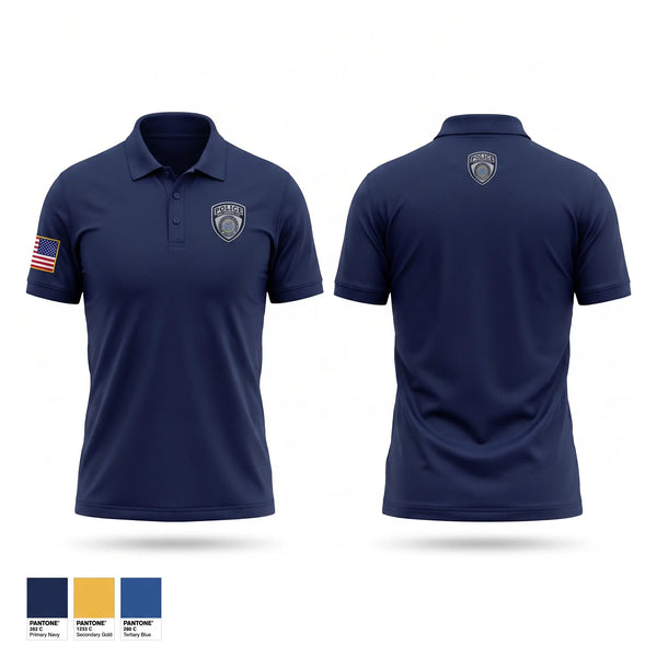 Short Sleeve Performance Polo, Williamsburg Police Department, Police, Teamtime, Team time, sublimation, custom sports apparel, team uniforms, spirit wear, spiritwear, sports uniforms, custom shirts, team store, custom team store, fundraiser sports, apparel fundraiser