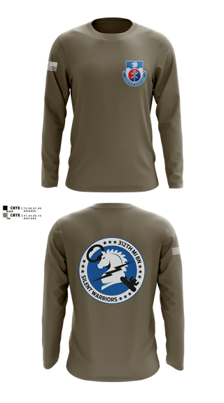 Long Sleeve Performance Shirt, 312th Military Intelligence Battalion, , Teamtime, Team time, sublimation, custom sports apparel, team uniforms, spirit wear, spiritwear, sports uniforms, custom shirts, team store, custom team store, fundraiser sports, apparel fundraiser