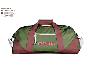 Duffle Bag, Lady Buffs, Women's Basketball, Teamtime, Team time, sublimation, custom sports apparel, team uniforms, spirit wear, spiritwear, sports uniforms, custom shirts, team store, custom team store, fundraiser sports, apparel fundraiser