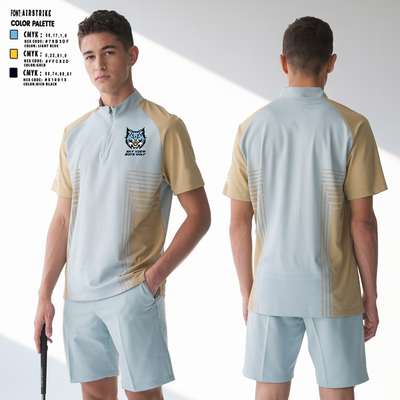 Sky View Boys Golf Short Sleeve Quarter Zip Jacket - 2