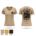 132nd MP Co Women's Short Sleeve V-neck Shirt - 1