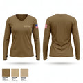 DENTAC Women's Long Sleeve V-neck Shirt - 1