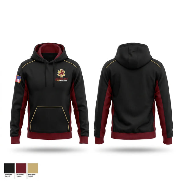 Hoodie, Killdeer Area Ambulance, EMS/EMT, Teamtime, Team time, sublimation, custom sports apparel, team uniforms, spirit wear, spiritwear, sports uniforms, custom shirts, team store, custom team store, fundraiser sports, apparel fundraiser