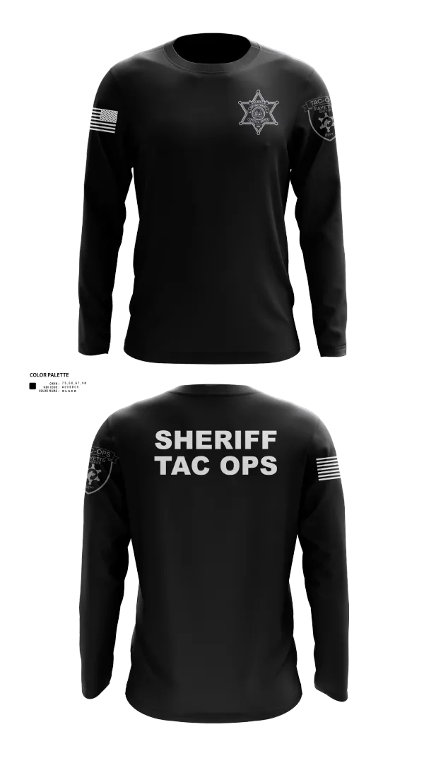 Long Sleeve Performance Shirt, Fayette County Sheriff WV, Police, Teamtime, Team time, sublimation, custom sports apparel, team uniforms, spirit wear, spiritwear, sports uniforms, custom shirts, team store, custom team store, fundraiser sports, apparel fundraiser