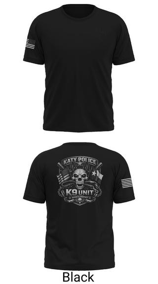 Short Sleeve Performance Shirt, Katy PD K9 Unit, Police, Teamtime, Team time, sublimation, custom sports apparel, team uniforms, spirit wear, spiritwear, sports uniforms, custom shirts, team store, custom team store, fundraiser sports, apparel fundraiser