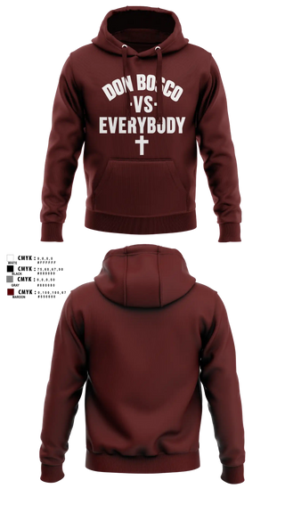 Hoodie, Don Bosco Wrestling 26-27, Wrestling, Teamtime, Team time, sublimation, custom sports apparel, team uniforms, spirit wear, spiritwear, sports uniforms, custom shirts, team store, custom team store, fundraiser sports, apparel fundraiser