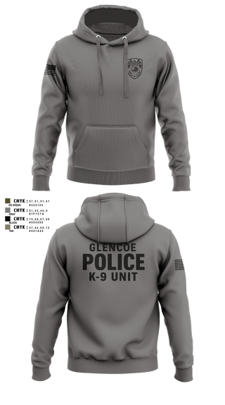 Hoodie, GLENCOE POLICE DEPARTMENT K9, Police, Teamtime, Team time, sublimation, custom sports apparel, team uniforms, spirit wear, spiritwear, sports uniforms, custom shirts, team store, custom team store, fundraiser sports, apparel fundraiser