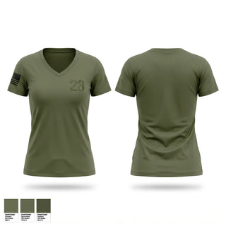 Womens Short Sleeve Vneck Shirt, 28, Marines, Teamtime, Team time, sublimation, custom sports apparel, team uniforms, spirit wear, spiritwear, sports uniforms, custom shirts, team store, custom team store, fundraiser sports, apparel fundraiser