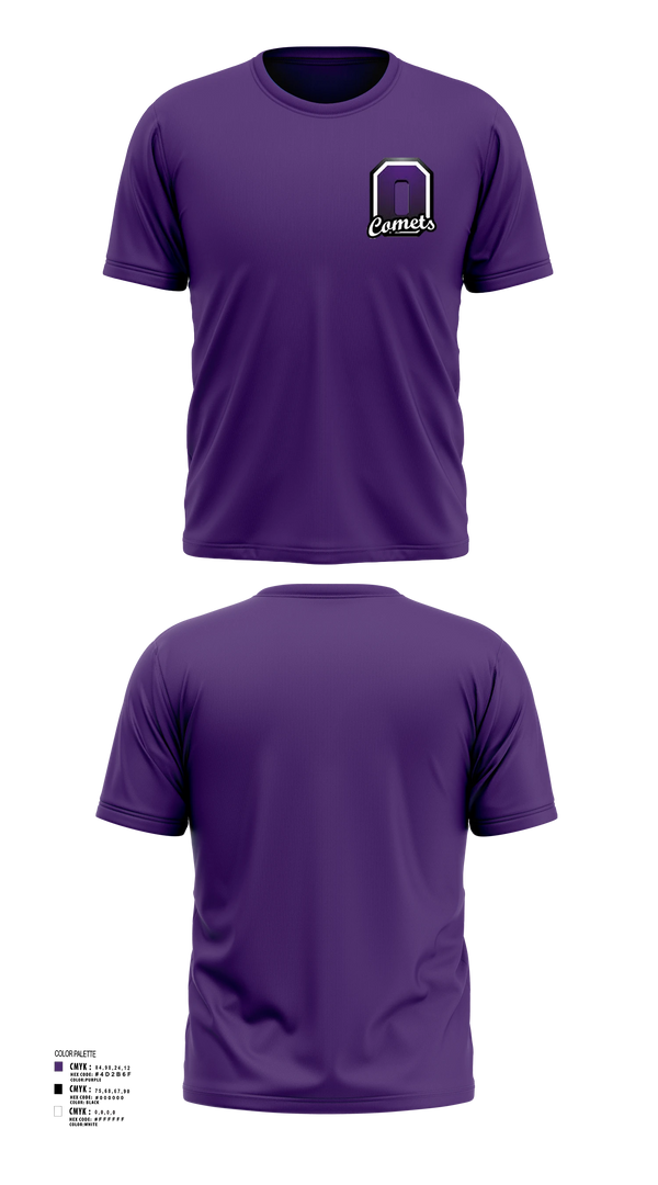 Short Sleeve Performance Shirt, Oakwood Comets, , Teamtime, Team time, sublimation, custom sports apparel, team uniforms, spirit wear, spiritwear, sports uniforms, custom shirts, team store, custom team store, fundraiser sports, apparel fundraiser