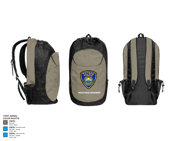 Gear Bag, Poteau Police Department, Police, Teamtime, Team time, sublimation, custom sports apparel, team uniforms, spirit wear, spiritwear, sports uniforms, custom shirts, team store, custom team store, fundraiser sports, apparel fundraiser