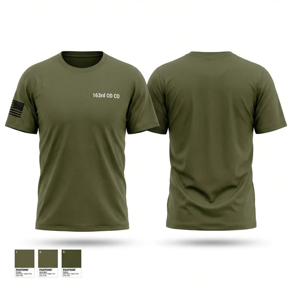 Old School Cotton Feel Shirt, 163rd OD. CO., Army, Teamtime, Team time, sublimation, custom sports apparel, team uniforms, spirit wear, spiritwear, sports uniforms, custom shirts, team store, custom team store, fundraiser sports, apparel fundraiser