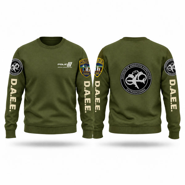 Crew Neck Sweatshirt, Arresto Especiales & Extradiciones San Juan, Police, Teamtime, Team time, sublimation, custom sports apparel, team uniforms, spirit wear, spiritwear, sports uniforms, custom shirts, team store, custom team store, fundraiser sports, apparel fundraiser