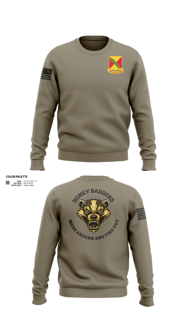 Crew Neck Sweatshirt, Delta companyHHB 1-51 ADA, Army, Teamtime, Team time, sublimation, custom sports apparel, team uniforms, spirit wear, spiritwear, sports uniforms, custom shirts, team store, custom team store, fundraiser sports, apparel fundraiser