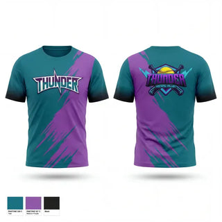 Short Sleeve Performance Shirt, Hocking Valley Thunder, Softball, Teamtime, Team time, sublimation, custom sports apparel, team uniforms, spirit wear, spiritwear, sports uniforms, custom shirts, team store, custom team store, fundraiser sports, apparel fundraiser