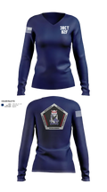 3BCT H2F 56762054 Women's Long Sleeve V-neck Shirt - 102