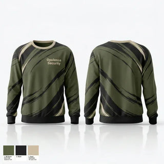 Crew Neck Sweatshirt, Opulence Security, , Teamtime, Team time, sublimation, custom sports apparel, team uniforms, spirit wear, spiritwear, sports uniforms, custom shirts, team store, custom team store, fundraiser sports, apparel fundraiser
