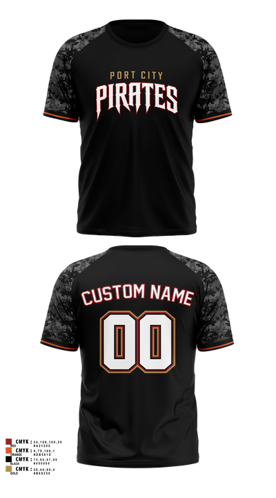Port City Pirates Short Sleeve Performance Shirt - 7