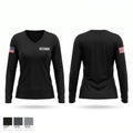RECONDO Women's Long Sleeve V-neck Shirt - 1