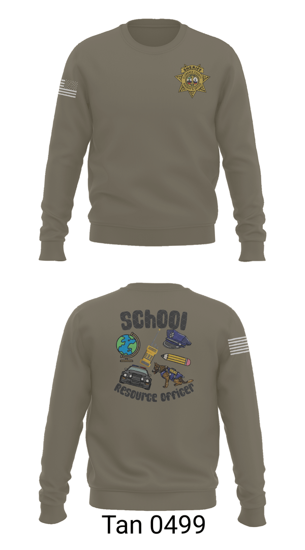 Crew Neck Sweatshirt, Florence County Sheriff's Office SRO, Police, Teamtime, Team time, sublimation, custom sports apparel, team uniforms, spirit wear, spiritwear, sports uniforms, custom shirts, team store, custom team store, fundraiser sports, apparel fundraiser
