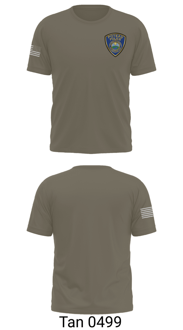 Short Sleeve Performance Shirt, Poteau Police Department, Police, Teamtime, Team time, sublimation, custom sports apparel, team uniforms, spirit wear, spiritwear, sports uniforms, custom shirts, team store, custom team store, fundraiser sports, apparel fundraiser