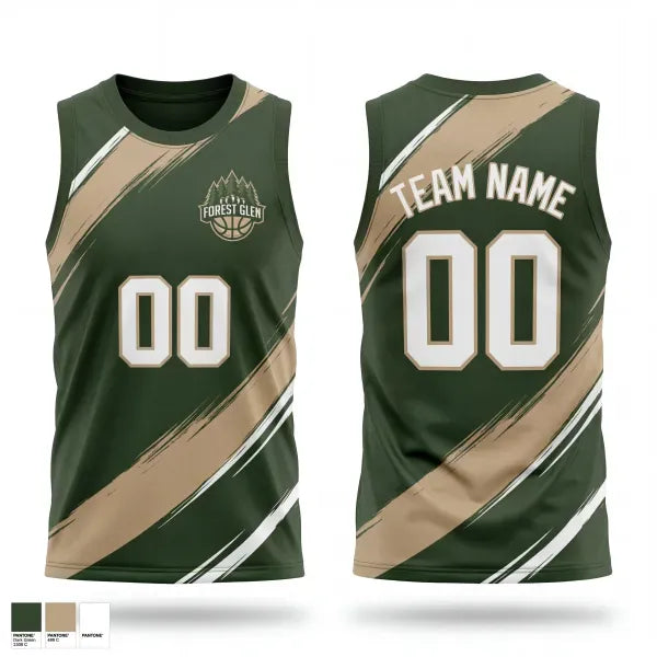 Mens Basketball Jersey, Forest Glen, Men's Basketball, Teamtime, Team time, sublimation, custom sports apparel, team uniforms, spirit wear, spiritwear, sports uniforms, custom shirts, team store, custom team store, fundraiser sports, apparel fundraiser