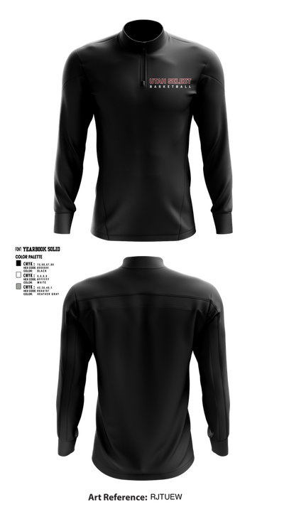 Utah Select Basketball 19223237 Quarter Zip Jacket - 4