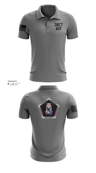 Short Sleeve Performance Polo, 3BCT H2F, Army, Teamtime, Team time, sublimation, custom sports apparel, team uniforms, spirit wear, spiritwear, sports uniforms, custom shirts, team store, custom team store, fundraiser sports, apparel fundraiser
