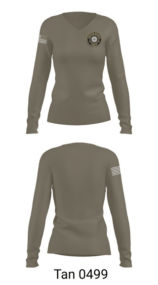 Womens Long Sleeve Vneck Shirt, PHS NJROTC, Navy, Teamtime, Team time, sublimation, custom sports apparel, team uniforms, spirit wear, spiritwear, sports uniforms, custom shirts, team store, custom team store, fundraiser sports, apparel fundraiser