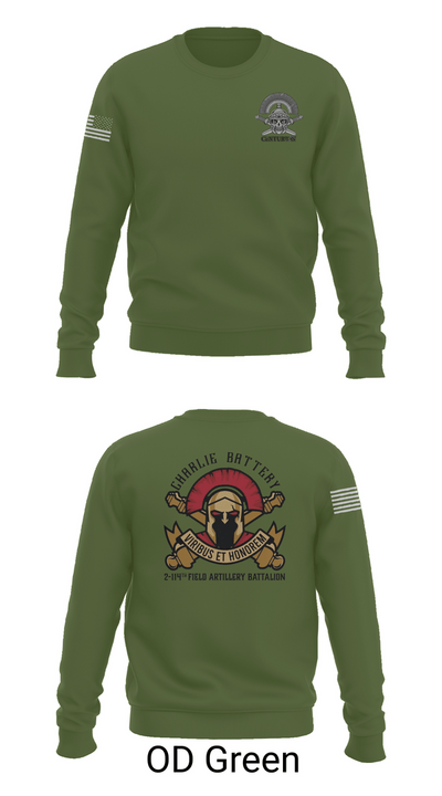 Charlie BTRY 2-114th FA 81101769 Crew Neck Sweatshirt - 43