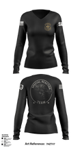 49th MP GBI Security Co. 61931497 Women's Long Sleeve V-neck Shirt - 1