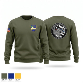 Crew Neck Sweatshirt, JSO K9, Police, Teamtime, Team time, sublimation, custom sports apparel, team uniforms, spirit wear, spiritwear, sports uniforms, custom shirts, team store, custom team store, fundraiser sports, apparel fundraiser
