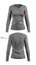 Litchfield Volunteer Fire Department Women's Long Sleeve V-neck Shirt - 103