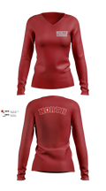 North Attleborough High School Cheer 88392583 Women's Long Sleeve V-neck Shirt - 3
