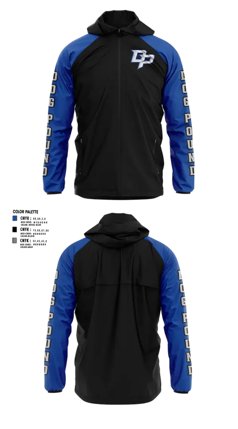 Windbreaker, DOG POUND, Baseball, Teamtime, Team time, sublimation, custom sports apparel, team uniforms, spirit wear, spiritwear, sports uniforms, custom shirts, team store, custom team store, fundraiser sports, apparel fundraiser