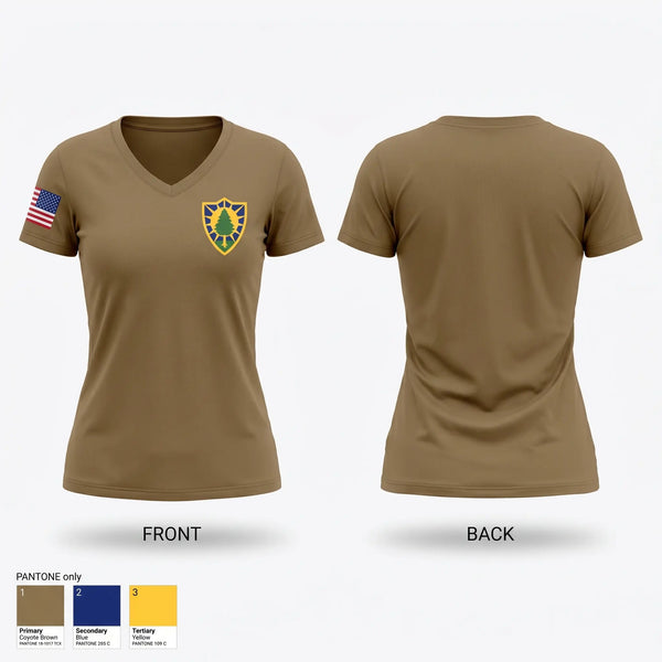 Womens Short Sleeve Vneck Shirt, Joint Force Headquarters - Maine Army National Guard, National Guard, Teamtime, Team time, sublimation, custom sports apparel, team uniforms, spirit wear, spiritwear, sports uniforms, custom shirts, team store, custom team store, fundraiser sports, apparel fundraiser