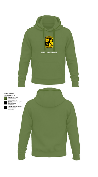 Hoodie, Gorilla battalion, , Teamtime, Team time, sublimation, custom sports apparel, team uniforms, spirit wear, spiritwear, sports uniforms, custom shirts, team store, custom team store, fundraiser sports, apparel fundraiser