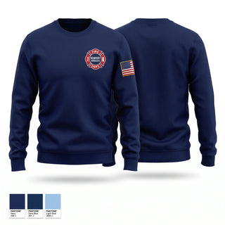 Crew Neck Sweatshirt, Newport Fire Department, Fire Department, Teamtime, Team time, sublimation, custom sports apparel, team uniforms, spirit wear, spiritwear, sports uniforms, custom shirts, team store, custom team store, fundraiser sports, apparel fundraiser