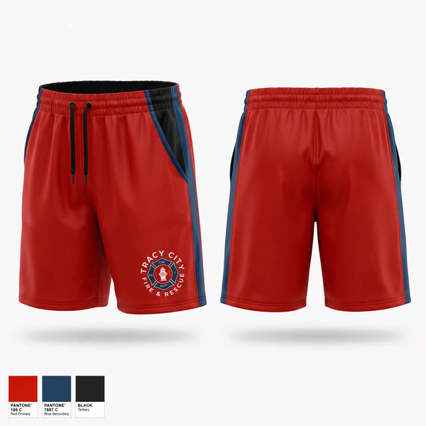 Athletic Shorts With Pockets, Tracy City, Fire Department, Teamtime, Team time, sublimation, custom sports apparel, team uniforms, spirit wear, spiritwear, sports uniforms, custom shirts, team store, custom team store, fundraiser sports, apparel fundraiser