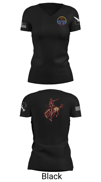 Missile Techs 24768628 Women's Short Sleeve V-neck Shirt - 27