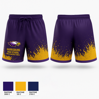 Athletic Shorts With Pockets, Harrisburg High School Girls Basketball, Women's Basketball, Teamtime, Team time, sublimation, custom sports apparel, team uniforms, spirit wear, spiritwear, sports uniforms, custom shirts, team store, custom team store, fundraiser sports, apparel fundraiser