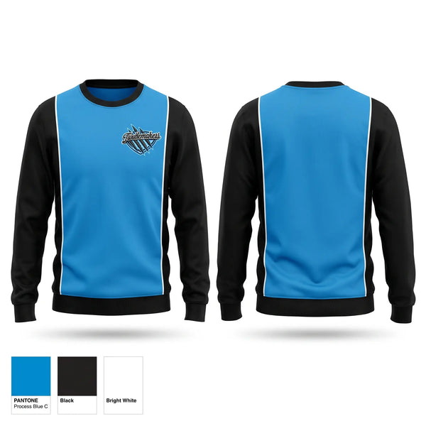 Crew Neck Sweatshirt, Troublemakers, Baseball, Teamtime, Team time, sublimation, custom sports apparel, team uniforms, spirit wear, spiritwear, sports uniforms, custom shirts, team store, custom team store, fundraiser sports, apparel fundraiser