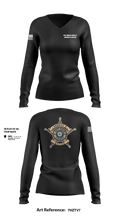 Jeff Davis County Sheriff’s Office 26513372 Women's Long Sleeve V-neck Shirt - 2