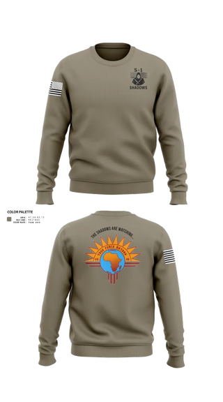 Crew Neck Sweatshirt, TF BATAAN S1, Army, Teamtime, Team time, sublimation, custom sports apparel, team uniforms, spirit wear, spiritwear, sports uniforms, custom shirts, team store, custom team store, fundraiser sports, apparel fundraiser