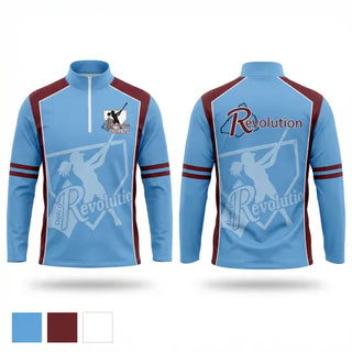 Quarter Zip Jacket, Revolution Delco 14U White, Softball, Teamtime, Team time, sublimation, custom sports apparel, team uniforms, spirit wear, spiritwear, sports uniforms, custom shirts, team store, custom team store, fundraiser sports, apparel fundraiser