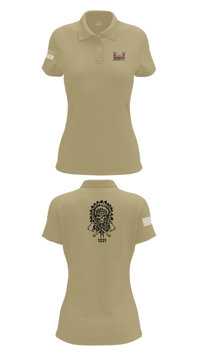 1221st Route Clearance Co. 10953211 Women's Short Sleeve Performance Polo  - 90