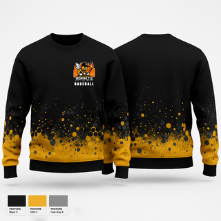 Crew Neck Sweatshirt, Montgomery Hornets, Baseball, Teamtime, Team time, sublimation, custom sports apparel, team uniforms, spirit wear, spiritwear, sports uniforms, custom shirts, team store, custom team store, fundraiser sports, apparel fundraiser
