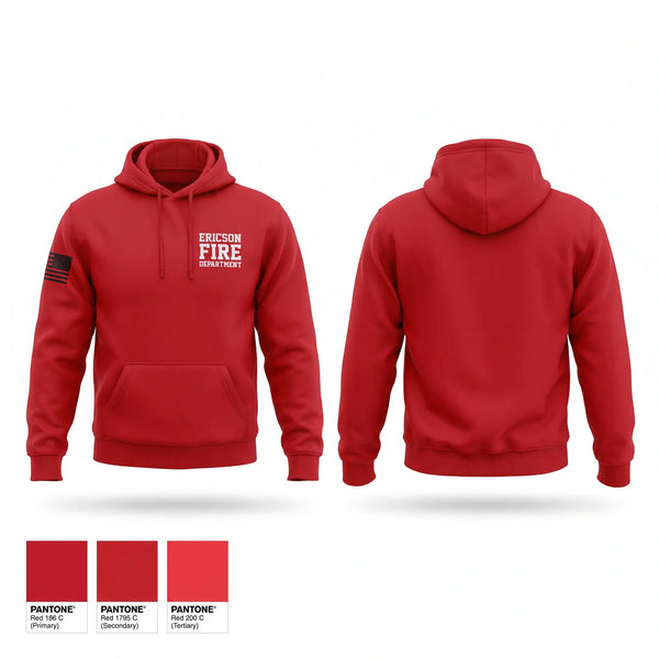 Hoodie, Ericson Fire Department, Fire Department, Teamtime, Team time, sublimation, custom sports apparel, team uniforms, spirit wear, spiritwear, sports uniforms, custom shirts, team store, custom team store, fundraiser sports, apparel fundraiser