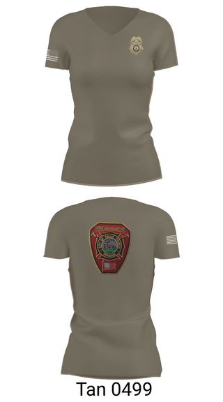 Womens Short Sleeve Vneck Shirt, Falls Church Fire Marshal, Fire Department, Teamtime, Team time, sublimation, custom sports apparel, team uniforms, spirit wear, spiritwear, sports uniforms, custom shirts, team store, custom team store, fundraiser sports, apparel fundraiser