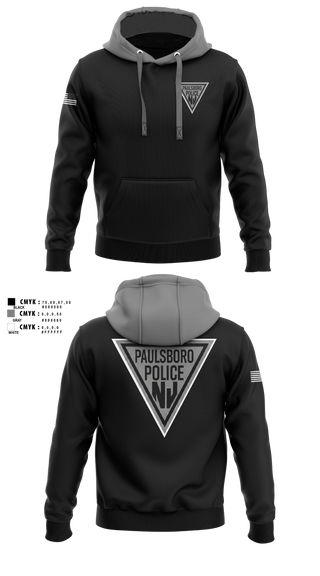 Hoodie, Paulsboro Police Department, Police, Teamtime, Team time, sublimation, custom sports apparel, team uniforms, spirit wear, spiritwear, sports uniforms, custom shirts, team store, custom team store, fundraiser sports, apparel fundraiser